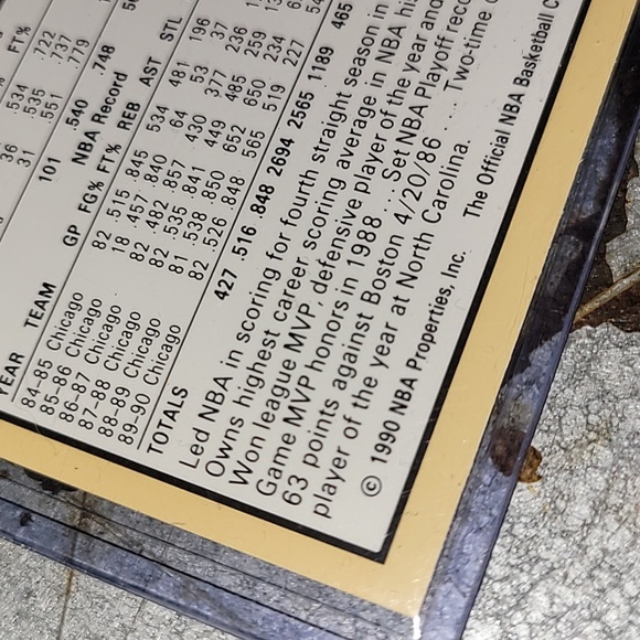 Michael Jordan. 1990. NBA HOOPS. Mint. - Picture 6 of 7